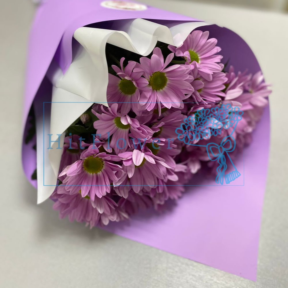 Букет цветов Нежные хризантемы Букет цветов из: Хризантемы