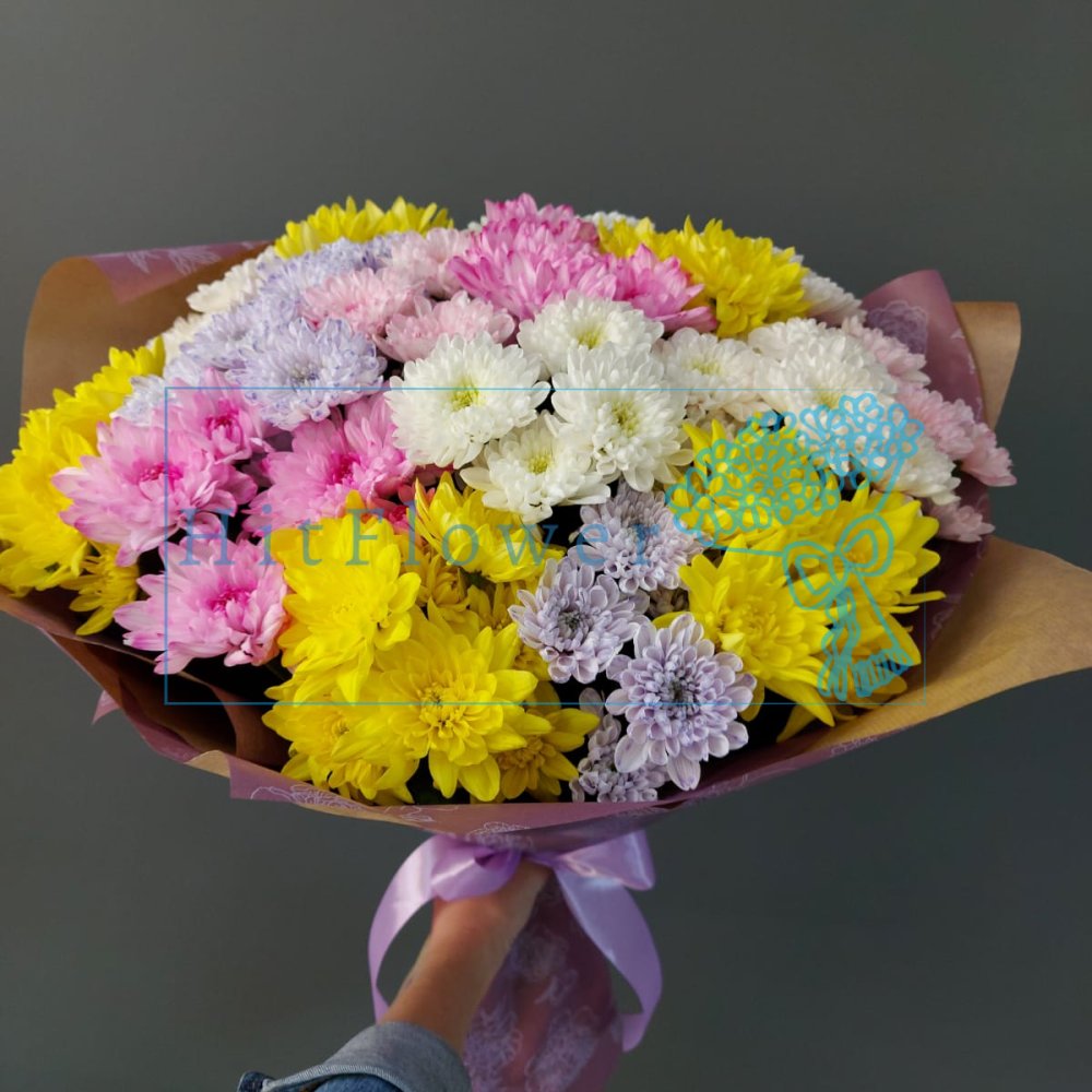 Букет цветов Зажигательный танец Букет цветов из: Хризантемы